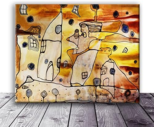Large OSHUN Wall Art Canvas Print Abstract ORISHA ART