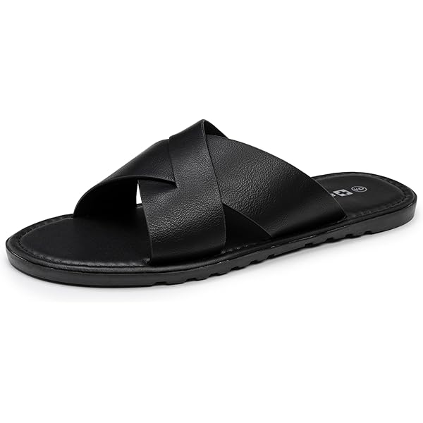 Moreschi Sandals Black Leather Criss Cross Slide Made in Italy Mens 12 Luxury Mens Italian Sandals for Sale up to 90% Off: Poshmark main image 4
