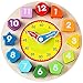 Toyssa Wooden Teaching Shape Sorting Clock Educational Toys Games for Kids 3 Years Old