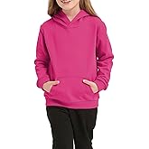 Hercugifts Cotton Kids Hoodie Light Weight Sweatshirt (Thin) with Pockets Long Sleeve Boys Girls Fall Spring Pullover Clothes