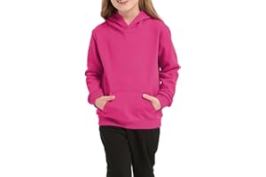 Hercugifts Cotton Kids Hoodie Light Weight Sweatshirt (Thin) with Pockets Long Sleeve Boys Girls Fall Spring Pullover Clothes