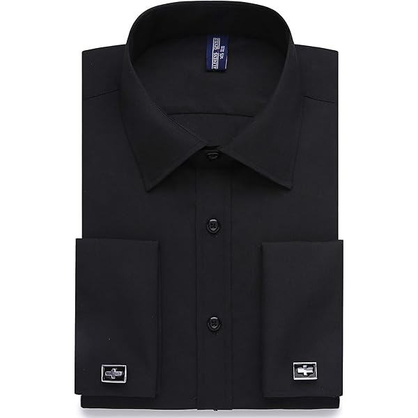 Amazon.com: Calvin Klein Men's Non Iron Slim Fit Herringbone French Cuff  Dress Shirt, Black, 14.5" Neck 32"-33" Sleeve : Clothing, Shoes & Jewelry