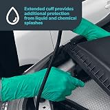 UNIGLOVES PRO.TECT Green HD+ Nitrile Extended Cuff Ultra Heavy Duty Powder Free view 5