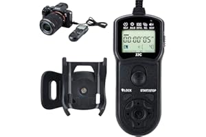 Wired Timer Remote Shutter Release Control & Clip Holder for Sony A7RV A7R IV A7 IV III II A7SII A9III A6600 A6500 A6400 A630