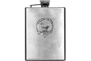 MacDougall Scottish Clan Stainless Steel 8oz Flask