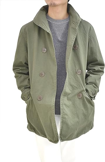 Amazon オアスロウ Orslow ショールカラー ポプリン コート 01 6040 メンズ Od カーキ サイズ3 L コート ジャケット 通販
