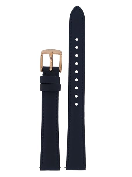 Fossil Uhrband Wechselarmband LB-ES3843 Original Ersatzband ES 3843 Uhrenarmband Leder 14 mm Blau