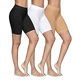 YADIFEN 3 Pack Women Seamless Slip Shorts Stretch High Waist Yoga Bike Short Boyshort Panties for Under Dress