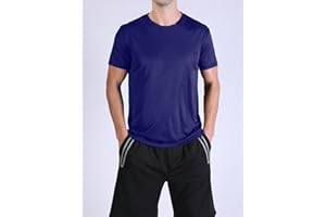 Athletic Mesh Short Sleeve T-Shirt for Men (5 Colors: Blue, Black, White, Green, Grey)