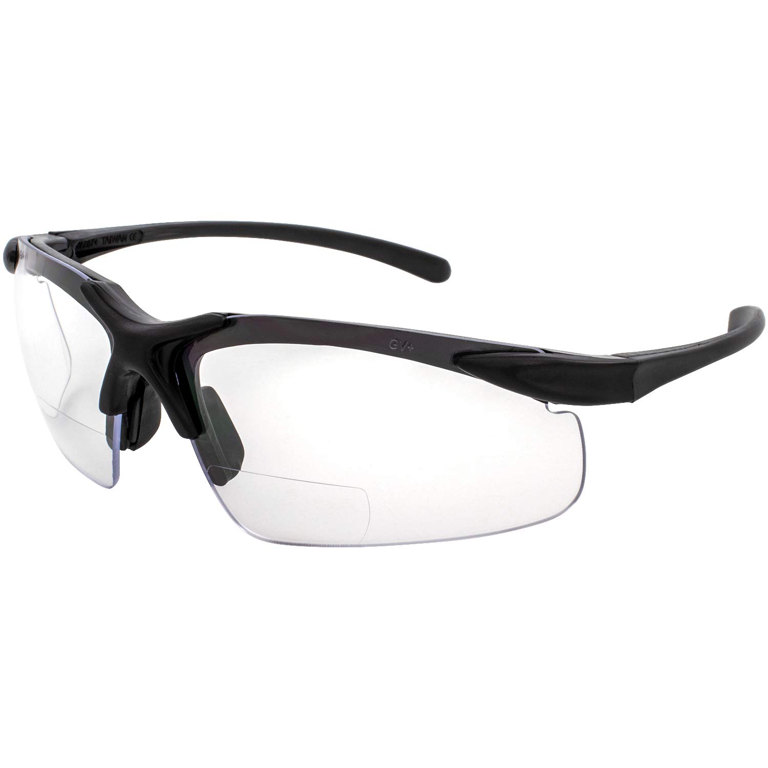 Global Vision Apex Bifocal Safety Glasses (Black Frame/Clear Lens) Eyewear