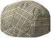 MG Mens Plaid Ivy Newsboy Cap Hat (Brown, Large)