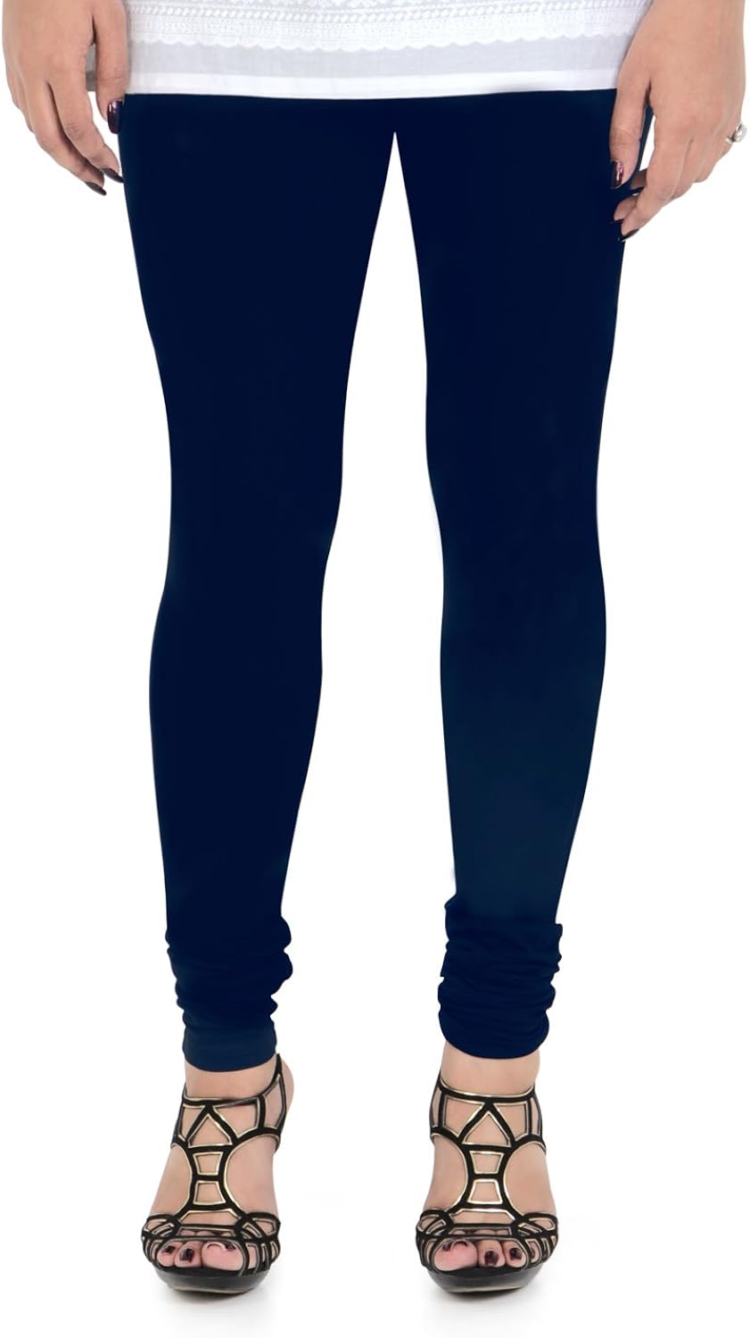 Buy Vami Cotton Churidar Leggings in Navy Blue Color _VM1001(23) at