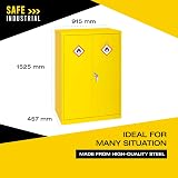 The Products Store COSHH Chemical Storage Cabinet - Flammable Metal Cupboard, 2 view 2