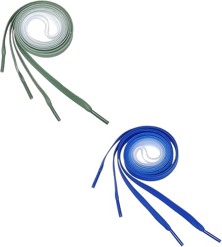 Amazon Sduseio 4本セット 2ペア 靴ひも くつひも オシャレ 替え紐 グラデーションカラー 平紐タイプ シューレース アウトドア 登山トレッキング 男女兼用 Sduseio 靴ひも