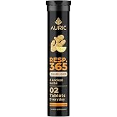 Auric RESP 365 Effervescent Tab | Refreshing Fizzy Drink | 20 Tabs