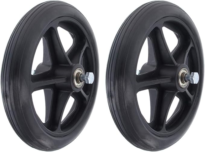 6 Inch Solid Wheel Replacement for Wheelchairs, Rollators