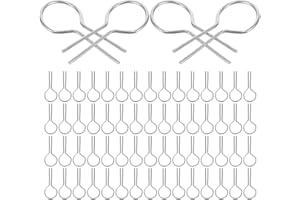 UKCOCO 200pcs High Temperature Nichrome Wire R-Shaped Hooks for Pendant Making Stable Hanging and Reusable