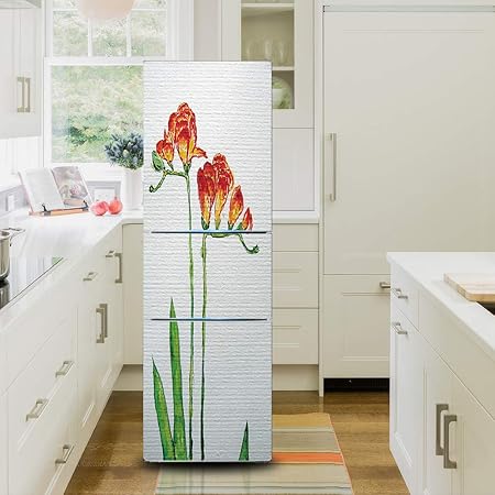 LMYWSX Pegatina Nevera Impermeable Vinilos Decorativos Planta ...