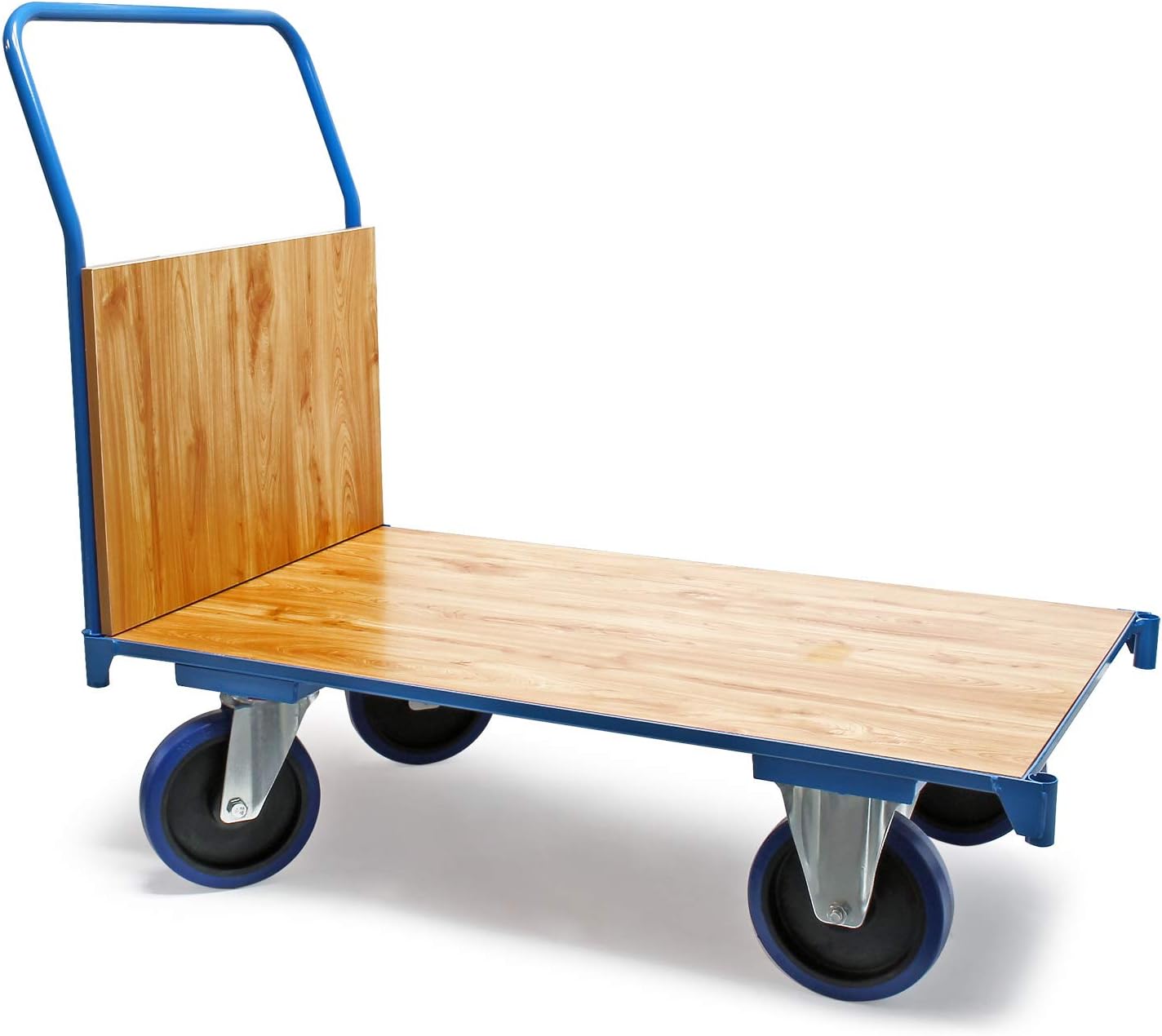 Transportwagen Plattformwagen 100 x 60 cm mit 600 kg Tragkraft, Griff ...