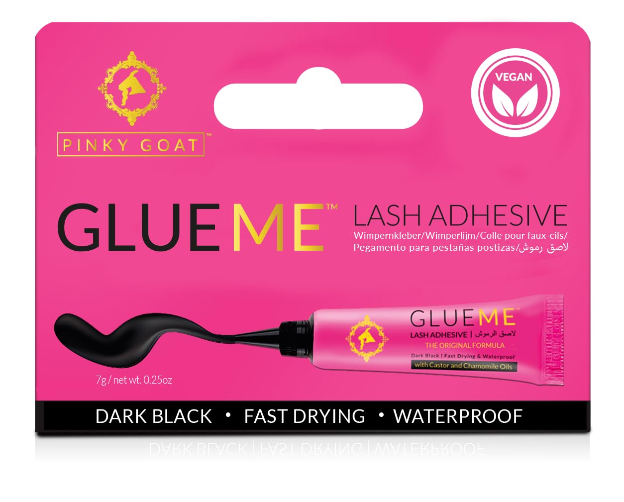 Pinky Goat GLUEME Lash Adhesive, Dark Black
