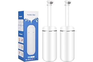 Wrdlosy Portable 2PCS Travel Bidet, 12.85OZ Handheld Bidet for Women, Peri Bottle for Postpartum Care, Travel (White, Large)
