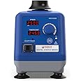 FOUR E'S SCIENTIFIC LED Digital Vortex Mixer Speed 0-3000rpm, Orbital Diameter 6mm, 50/60Hz, Touch, Timer and Continuous Modes, Mix 50ml Containers Within 3 Seconds - Benchtop for Laboratory