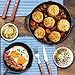 Cast Iron Skillet Set,IEOKE 2 Pieces Pre-seasoned Pan 8-Inch and 12.5 Inch Stovetop Oven Cookware Set Heavy Duty Kitchen Pot