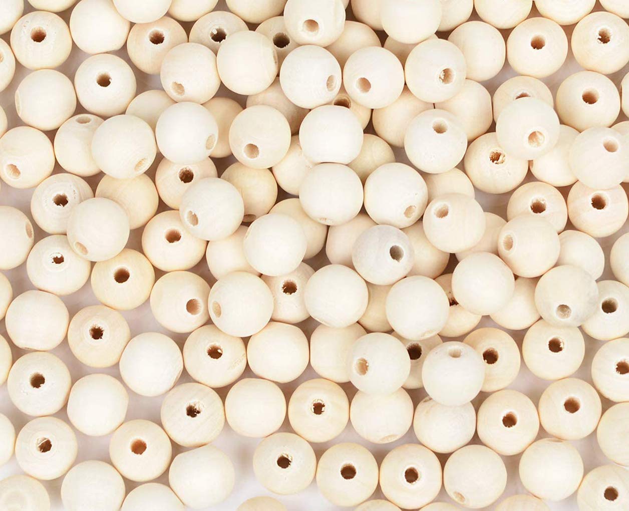 Photo 1 of 400pcs 16mm Wood Beads Natural Unfinished Round Wooden Loose Beads Wood Spacer Beads for Craft Making Decorations and DIY Crafts