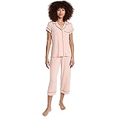 Eberjey Gisele Short Sleeve and Cropped Pant PJ Set