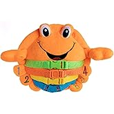 Buckle Toys - Barney Crab Stuffed Animal - Montessori Learning Toy for Toddlers - Develop Motor Skills and Problem Solving - Great Car Trip Activities for Kids