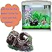 Bestgoo Aquarium Fish Tank Decorations, Resin Double Broken Barrel Emulational Dead-wood