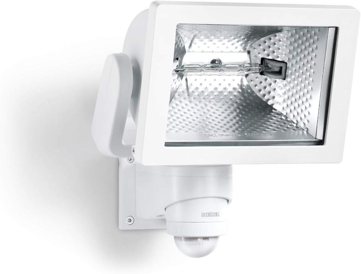 Steinel HS 500 Blanc Projecteur halogène à détection infrarouge