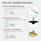 Vivo Technologies Pro 30ft Drain Rod Set Kit DT30311 with Carry Bag view 5