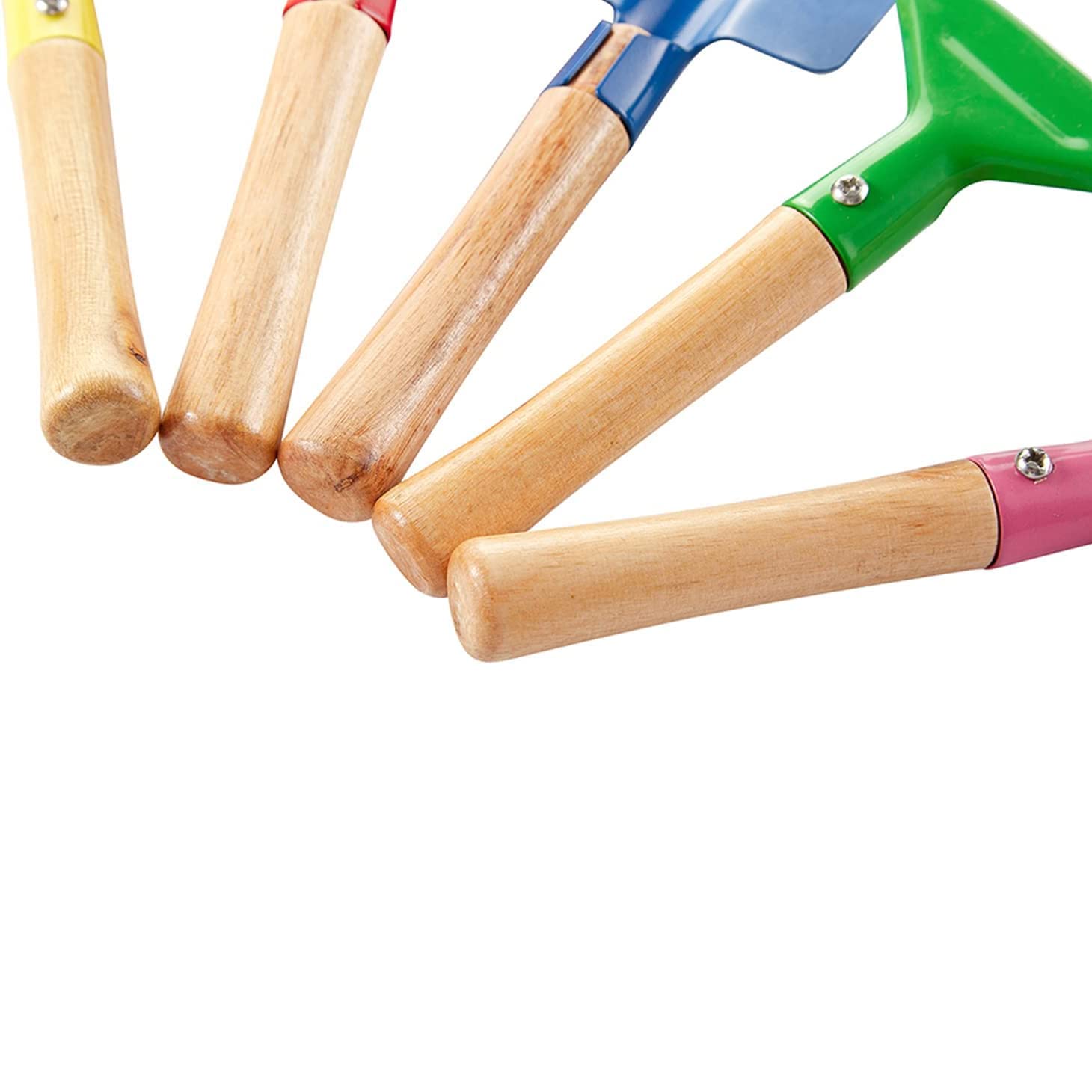 Kids Gardening Tools Set, 5PCS Gardening Tools for Kids Metal with Sturdy Wooden Handle Safe Gardening Tools 8