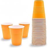 30 Pcs 12 oz Disposable Plastic Cups Bulk for Baby Shower Birthday Graduation Party Wedding Theme Party Birthday (Yellow)