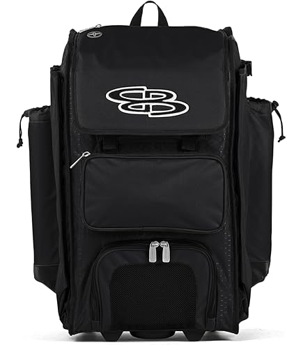 Amazon.com : Boombah DEFCON Superpack Rolling Bat Bag Black