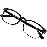 VisionGlobal Blue Light Blocking Glasses for Women/Men, Stylish Square Frame, Anti Eyestrain