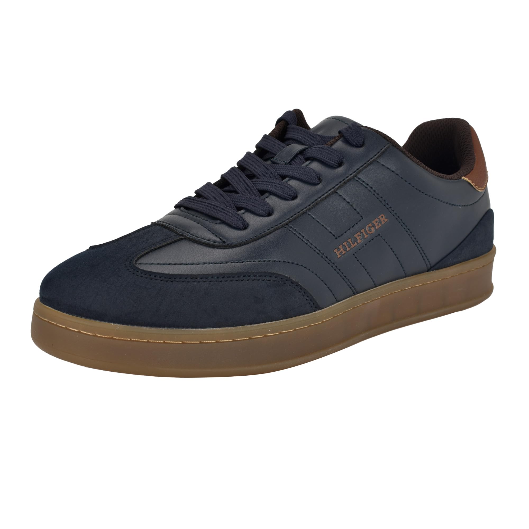 Tommy Hilfiger Men’s Jolene, Navy/Cognac Multi, 7 Medium