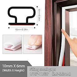 Cusfead 26 Feet Rubber Window Weather Stripping