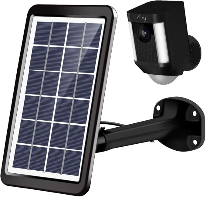 Ring Spotlight Cam Battery Solar Panel, Tyrone Surveillance