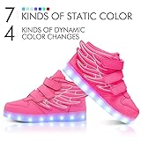 RioRand Kids Lights Up Sneakers Boys Girls Flashing Rechargeable Dance Shoes Ath