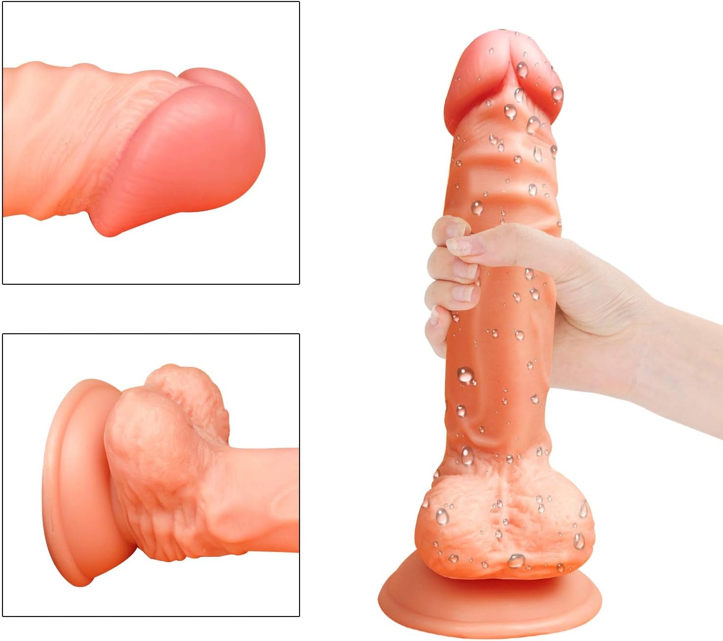 Happy Gift 8.27 Inch Small Size Waterproof Real Touch Massaged Body Vibrant SE Toys for Women Flesh ZHanga8aap1