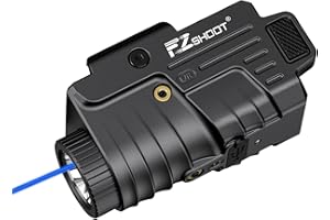 EZshoot 800 Lumens Pistol Light Laser Combo Rechargeable, Pistol Flashlight with Slidable Rail Compatible with Glock and Pica