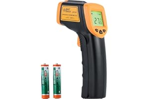 AIBOVI Infrared Thermometer Gun, Temperature Gun, Laser IR Digital Temp Surface Tools Accessories, Heat Thermometer for Cooking Griddle Pizza Oven Engine, -58°F to 1120°F