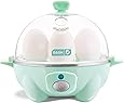 Dash Rapid Egg Cooker: 6 Egg Capacity Electric Egg Cooker for Hard Boiled Eggs, Poached Eggs, Scrambled Eggs, or Omelets with Auto Shut Off Feature - Aqua
