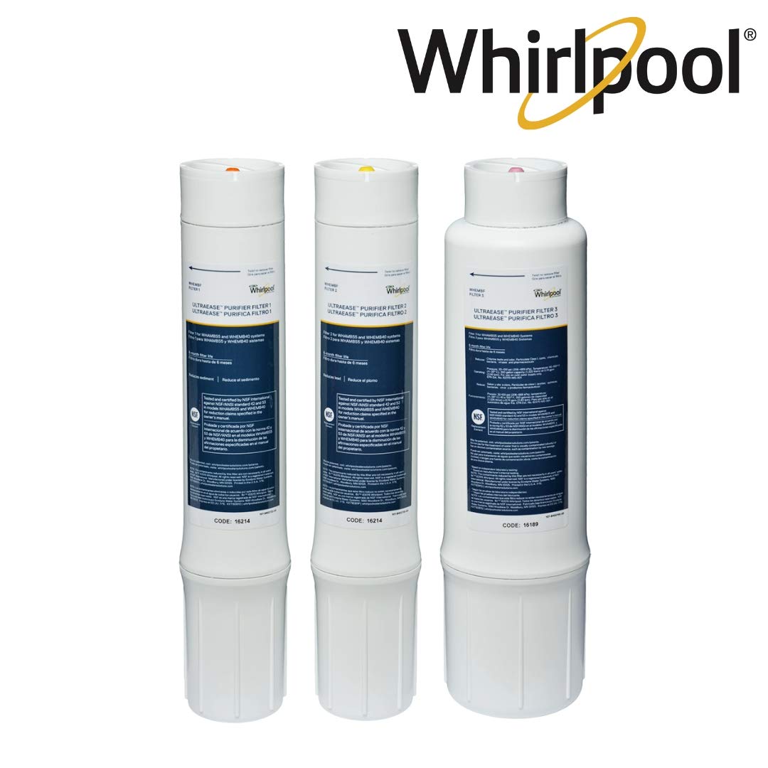 Whirlpool WHAMBS5 Under Sink Water Filtration System with Chrome Faucet