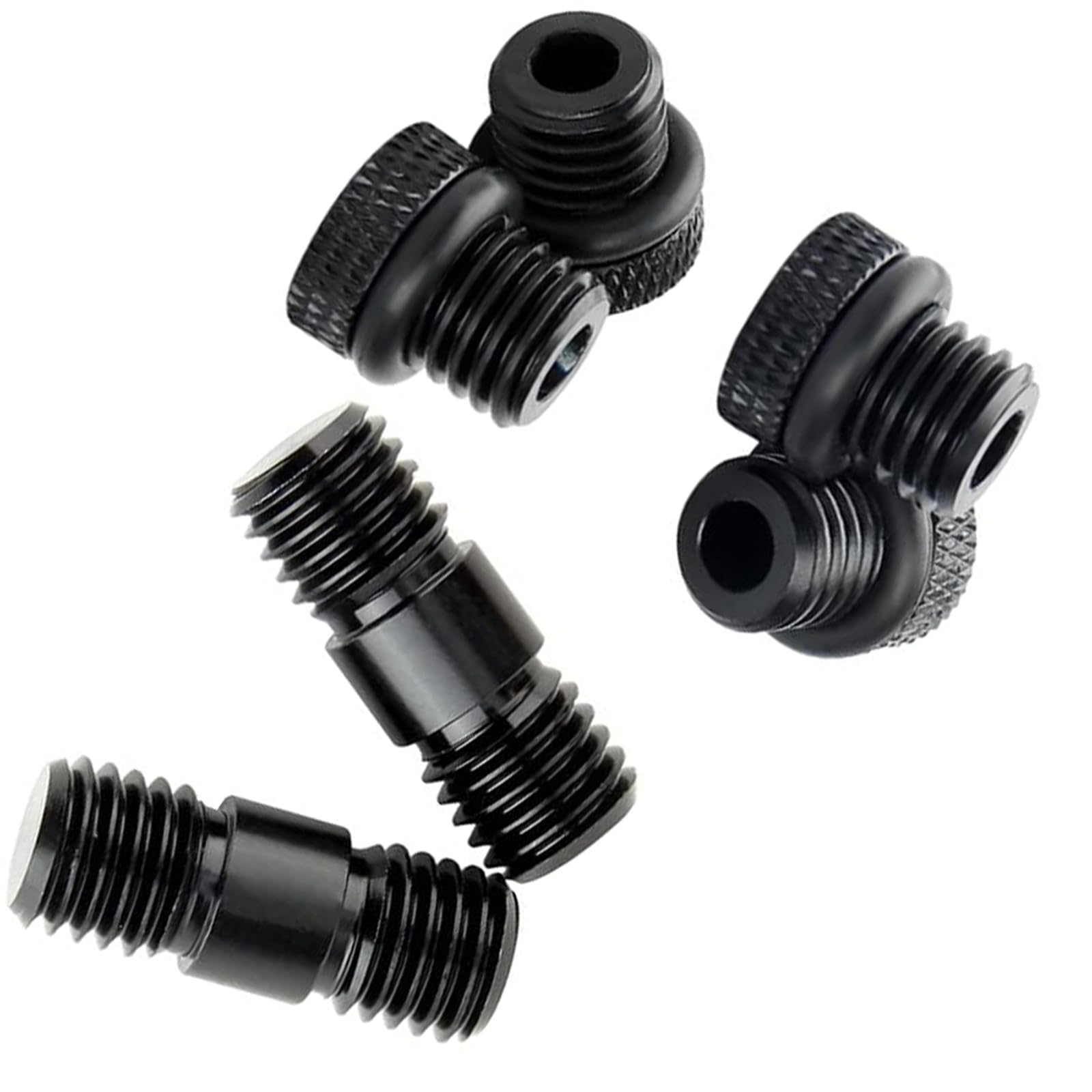 NICEYRIG M12 Thread 15mm Rod Rail Extension Connector and Rod End Stopper Screw Applicable for Standard 15mm Rod Support DSLR Rig Rail Block -460