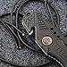 Coleman Black Folding Knife, Liner Lock Assisted Opening Tactical Hunting Knife, 4.5 Inch Closed - CM1006