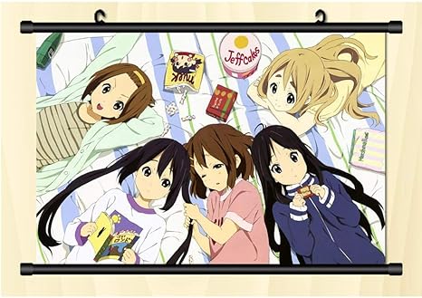 Amazon 日本のアニメ けいおん ポスターハンギングウォールスクロール Hd高品質 巻物アートワークアニメーション周辺機器 チャイルドギフト 45x30cm 17 72x11 81inch アニメ 萌えグッズ 通販