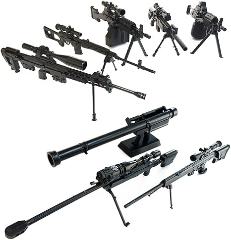 Amazon 1 6スケール 組立式 武器模型 ライフル マシンガン プラモデル ミリタリー ジオラマ 8種類セット プラモデル 通販